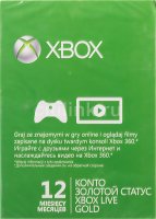   MICROSOFT Microsoft XBOX Live Gold 12   Xbox360