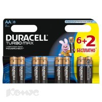  Duracell Turbo AA/LR06 , 6 +2 