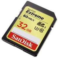   32Gb - SanDisk Extreme - Secure Digital HC 60MB/s Class 10 UHS-I SDSDXN-032G-G46