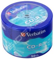  CD-R Verbatim 700Mb 52x DL+ White Wide Thermal Printable (50 ) (43756)