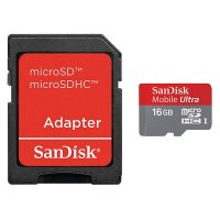   16Gb - Sandisk Ultra - Micro Secure Digital HC Class 10 SDSDQUA-016G-U46A  