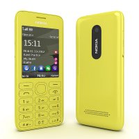   Nokia 206 Dual SIM Yellow (DualBand, LCD320x240@65K, 2.4", GPRS+BT2.1, microSD, 