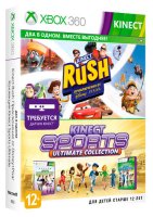   Xbox 360 MICROSOFT Kinect Rush: A Disney Pixar Adventure + Kinect Sports Ultimate Collectio