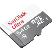   64Gb microSDXC SanDisk Ultra (SDSQUNB-064G-GN3MN), Class 10, UHS-I, R48 MB/s,  