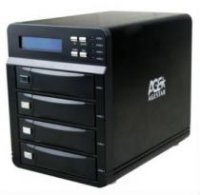 AgeStar 3C4B3A   4x3.5" HDD SATA 3Gb/s, RAID, USB3.0/eSATA, , , LCD.