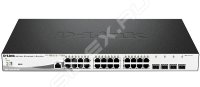  D-Link Managed Gigabit Switch with 24 10/100/1000Base-T PoE + 4 SFP Ports (DGS-1210-28P/M