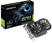  Gigabyte PCI-E nVidia GV-N75TOC-2GL GeForce GTX 750Ti 2048Mb 128bit GDDR5 1111, 5400 DVIx