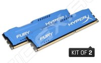   Kingston 8GB 1866MHz DDR3 CL10 DIMM (Kit of 2) HyperX FURY Blue Series (HX318C10FK2/8)