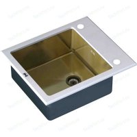 ZorG  INOX-GLASS 600*510 (GL-6051-WHITE-BRONZE)