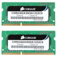     SO-DDR3 4Gb(2x2Gb) PC10600 1333MHz Corsair CMSO4GX3M2A1333C9