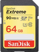 - SecureDigital 64Gb SanDisk Extreme Pro SDXC Class 10 V30 UHS-I U3 ( SDSDXVE-064G-GNCIN )