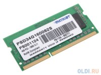   Patriot DDR3 4Gb, PC12800, SO-DIMM, 1600MHz (PSD34G160082S)