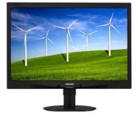  24" Philips 240B4LPYCB/00 Black WLED, 1920x1200, 5ms, 250 cd/m2,1000:1(DCR 20M:1),D-Sub,DVI-