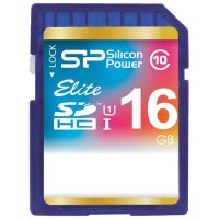   16 Gb SDHC Silicon Power (SP016GBSDHCU1V10), Superior UHS-1, Class 10, Retail