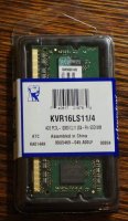   KINGSTON VALUERAM KVR16LS11/4 DDR3L ; 4 