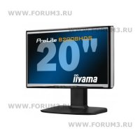  20" Iiyama B2080HSD-B1 ProLite 1600x900 0.277mm; 5ms; 250cd/m2; 1000:1; DVI-D; D-Sub