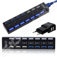  USB3.0 HUB 7  Orient BC-315 c  2xUSB (5 , 2.1 ),    ,