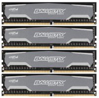  DDR4 32Gb 4x8GB (pc-19200) 2400MHz Crucial Ballistix Sport LT Grey CL16 DR x8 BLS4C8G4D240FSB