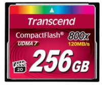   Compact Flash Card Transcend 256Gb 800x (TS256GCF800)