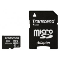   MicroSD 8Gb Transcend (TS8GUSDHC10U1) Class 10 UHS-I microSDHC + 