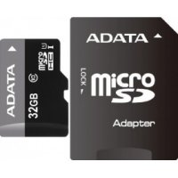   MicroSD 32Gb A-DATA microSDHC Class 10 UHS-I (AUSDH32GUICL10-RA1) + adapter