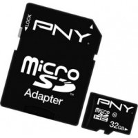   MicroSD 32Gb PNY (SDU32GBHC10GAMZ2-EF) SDHC Class 10 + adapter