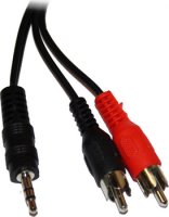  Audio MiniJack (3.5mm) - 2*RCA, 10m