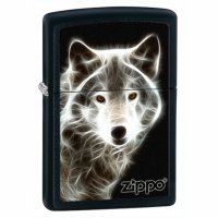  ZIPPO White Wolf Black Matte,    , , , 36  56  12