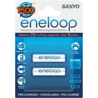  AAA - Sanyo Eneloop 750 mAh Ni-MH (2 ) HR-4UTGB-2BP