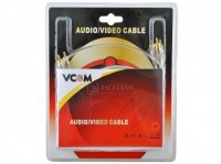  VCOM 3xRCA (M) - 3xRCA (M) High Quality PE Gold, 5 , 