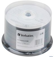  DVD+R 8.5Gb Verbatim 8x CB/50 Double Layer WHITE 43779