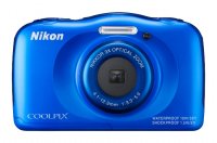  Nikon Coolpix S33 Blue (13.2Mp, 3x zoom, 2.6", SDXC, , ) + 