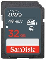   Sandisk Ultra SDHC Class 10 UHS-I 48MB/s 32GB / SDSDUNB-032G-GN3IN