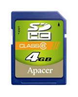   Apacer SDHC 4Gb Class 6