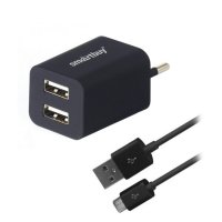   SmartBuy Traveler Combo 2xUSB + MicroUSB 2  SBP-2850 Black