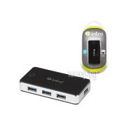  USB Intro H509 4 port USB + power adapter Black