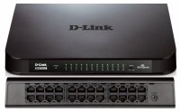  D-Link (DGS-1024A/A1A) 24- 10/100/1000BASE-T Layer 2 unmanaged Gigabit Switch, 16K M