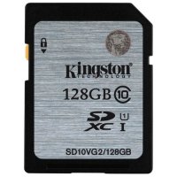 - SDHC 128  Kingston , Class 10, UHS-1( SD10VG2/ 128GB)