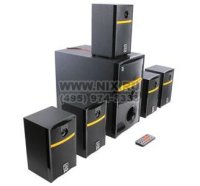  T&D TDE 376 5.1 MP3 system, 75W, Sat-5x12W, SW-25W RMS, 45-20000Hz, S/N -60dB (SW, Sat- 