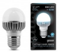   Gauss LED Globe 6W E27 4100K EB105102206