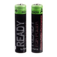  Recharg. NiMH Batteries Ready 4 Power 2x AAA (Micro - HR03) 850 mAh