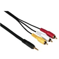  3.5  4-pin Jack (m) - 3  RCA "" (m), 2 ,  , , Hama