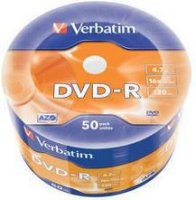 DVD-R Verbatim 4,7GB 16x CakeBox 50  Full Ink Print