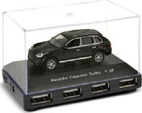 USB- 4-port USB2.0 Hub AUTODRIVE 73107 Porsche Cayenne Black