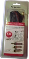  Audio MiniJack (3.5mm) - 2*RCA, 5.0m Belsis (BGL1138)