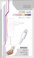    Ginzzu 2.5A, 2xUSB  Apple Lightning 1.3 , 