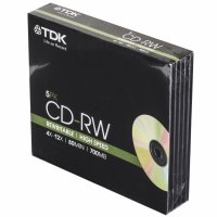  TDK CD-RW 80 12x SL/5