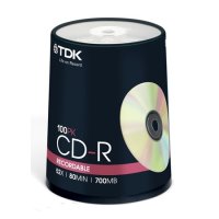  TDK CD-R 80 52x CB/100