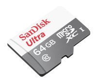   Sandisk Ultra microSDXC 64Gb Class 10 UHS-I + ADP (48/10 MB/s) (SDSQUNB-064G-GN3MA)