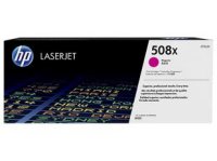  K  Hewlett-Packard HP 508X High Yield Magenta Original LaserJet Toner Cartridge (CF3